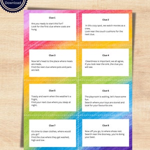 Indoor Scavenger Hunt Printable Template for Kids, Custom Treasure Hunt ...