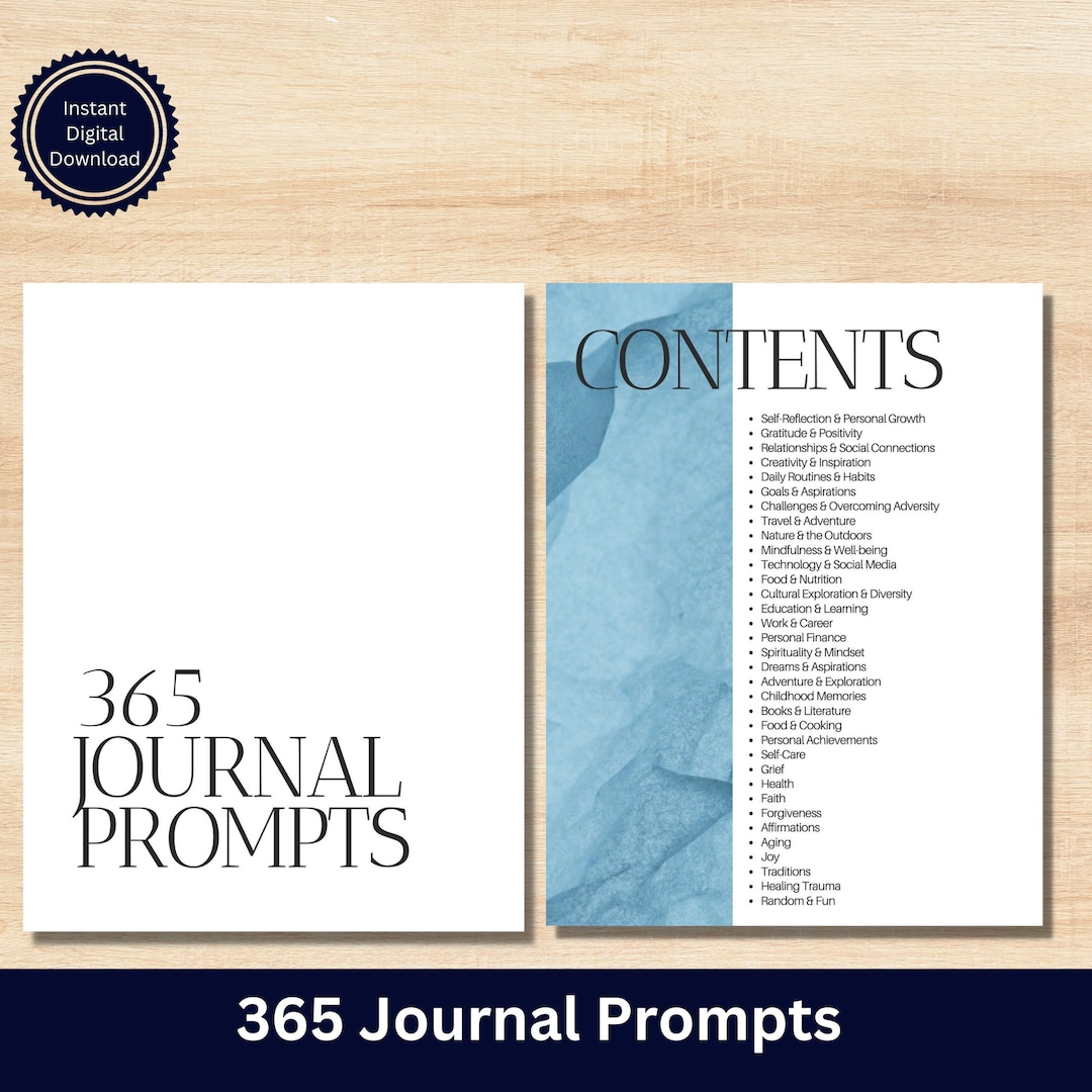 365 Journal Prompts to Help Self-discovery and Growth and to Process ...