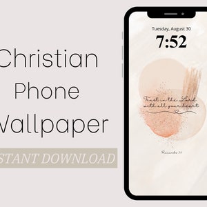 Christian Phone Wallpaper - Trust In The Lord With All Your Heart, Proverbs 3:5