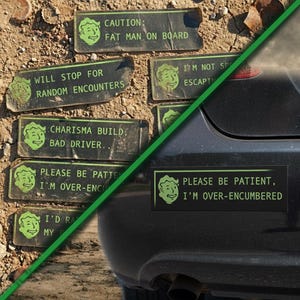 Fallout-inspirerade stötfångarmagneter (Set 1)