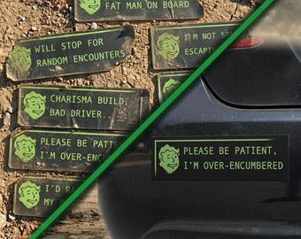 Fallout inspired bumper magnet's (Set 1)