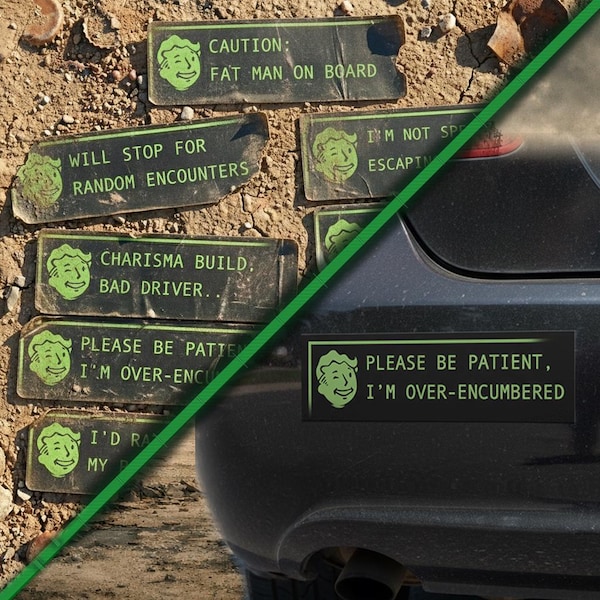 Fallout inspired bumper magnet's (Set 1)