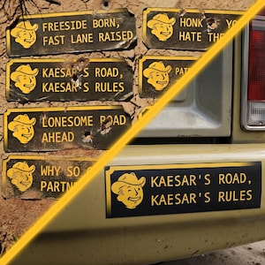 Fallout New Vegas inspired bumper magnet's (Set 1)
