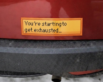 Stardew Valley (Exhausted) car sticker magnet