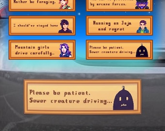 Stardew Valley Inspired Bumper Magnet Set - Sebastian, Abigail, Leah, Shane, Krobus & Wizard (6 Options)