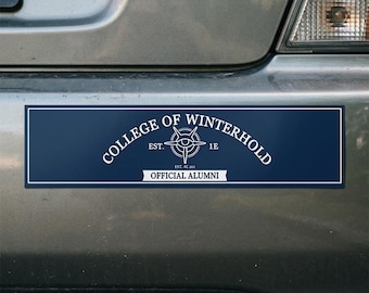 College of Winterhold Alumni Bumper Magnet – Skyrim Inspired Mages College Parody, Decal
