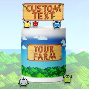 Stardew Valley Inspired (Custom Text) Mug