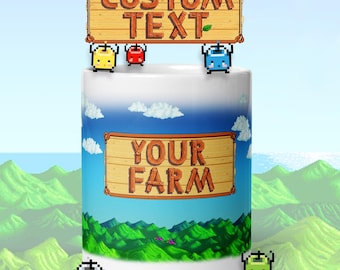 Stardew Valley Inspired (Custom Text) Mug
