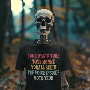 Camiseta Jone Waste Yore Toye Monme / Camiseta con letras de memes divertidos / Camiseta con banda emo de Elder / Humor emo retro / Regalo perfecto para fanáticos emo Camiseta con banda punk