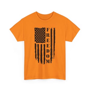 Patriotic American Flag Work Shirt | Hi-Viz Safety Construction Tee | Blue Collar USA Pride | Perfect for Proud American Workers