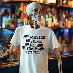 Camiseta Jone Waste Yore Toye Monme / Camiseta con letras de memes divertidos / Camiseta con banda emo de ancianos / Humor emo retro / Regalo perfecto para entusiastas emo punk