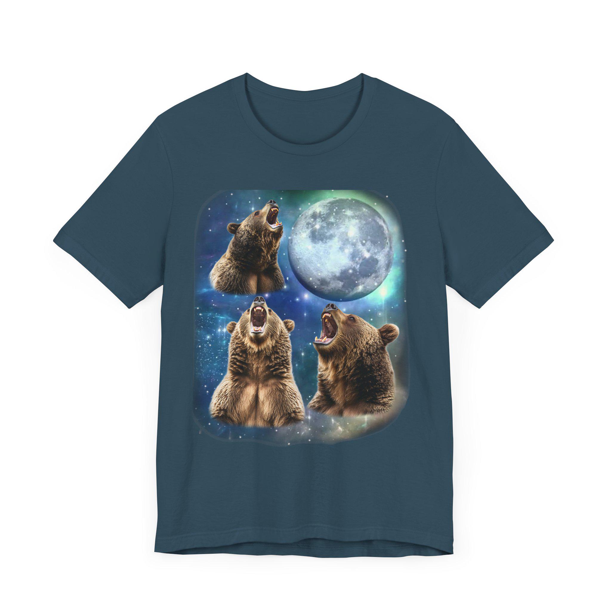 Grizzly Bear Howling at the Moon Shirt | Vintage 90s