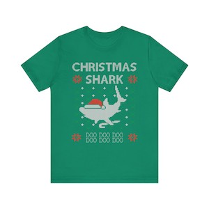 クリスマス サメ 醜い セーター シャツ 面白い 歌う サメ ホリデー ジョーク お祝い 醜い クリスマス パーティー T シャツ サメ好き かわいい サメ ホリデー セーター シャツ
