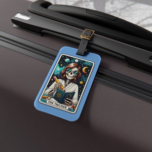 Einzigartiges Reise-Accessoire für Lehrer Tarotkarten Gepäckanhänger - Perfekte Gepäck-ID für Lehrer & lebenslange Lernende unterwegs
