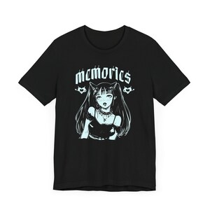 Memories Anime Girl Goth Style Shirt | Gothic Streetwear for Anime Lovers | Emo Dark Witch Aesthetic Tee Goth Art Anime Gift Horror Anime
