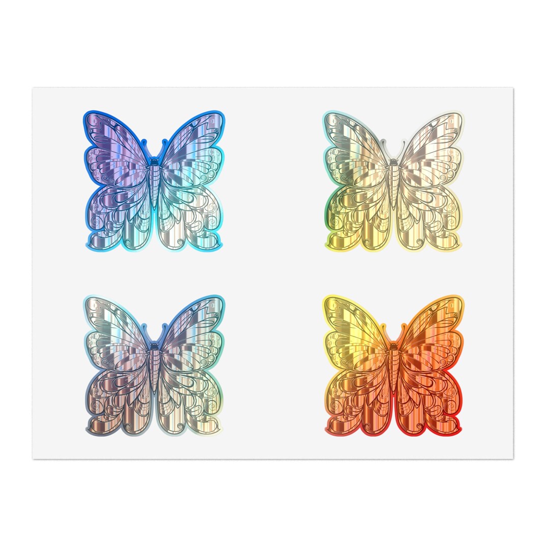 Gold Butterfly Sticker Sheet Bundle 10pcs Etsy