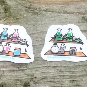 Pride flag potion bottles sticker pack