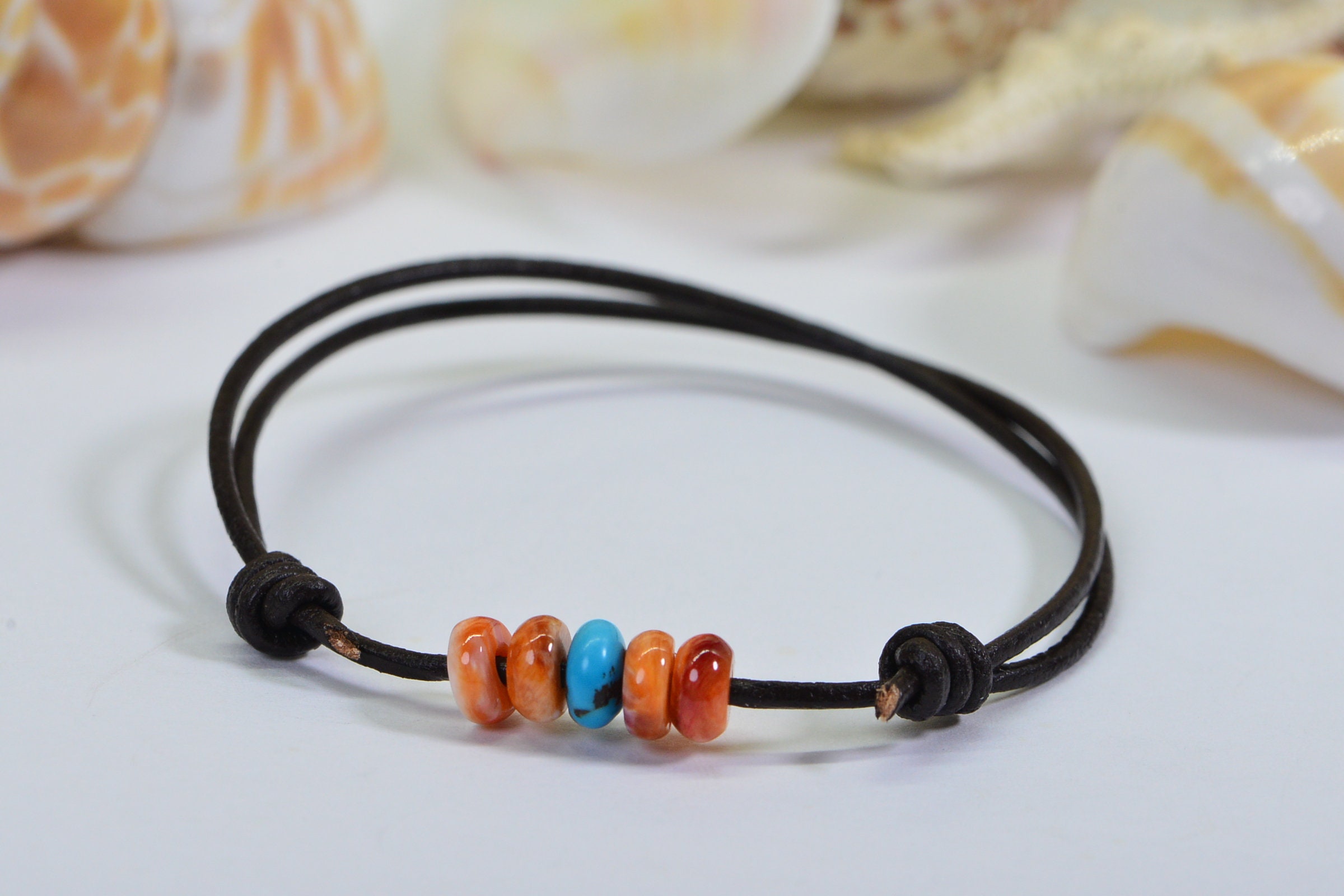 FINAL SALE - String of Beads Slider Bracelet