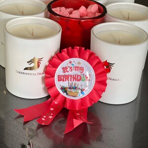 Geburtstagskuchenkerze - 210 ml Kokosnusswachsglas | Vanille Kuchen Duftkerze, Dessert Kerze, süße Bäckerei Kerze Geschenk für sie, gemütliches Wohndekor