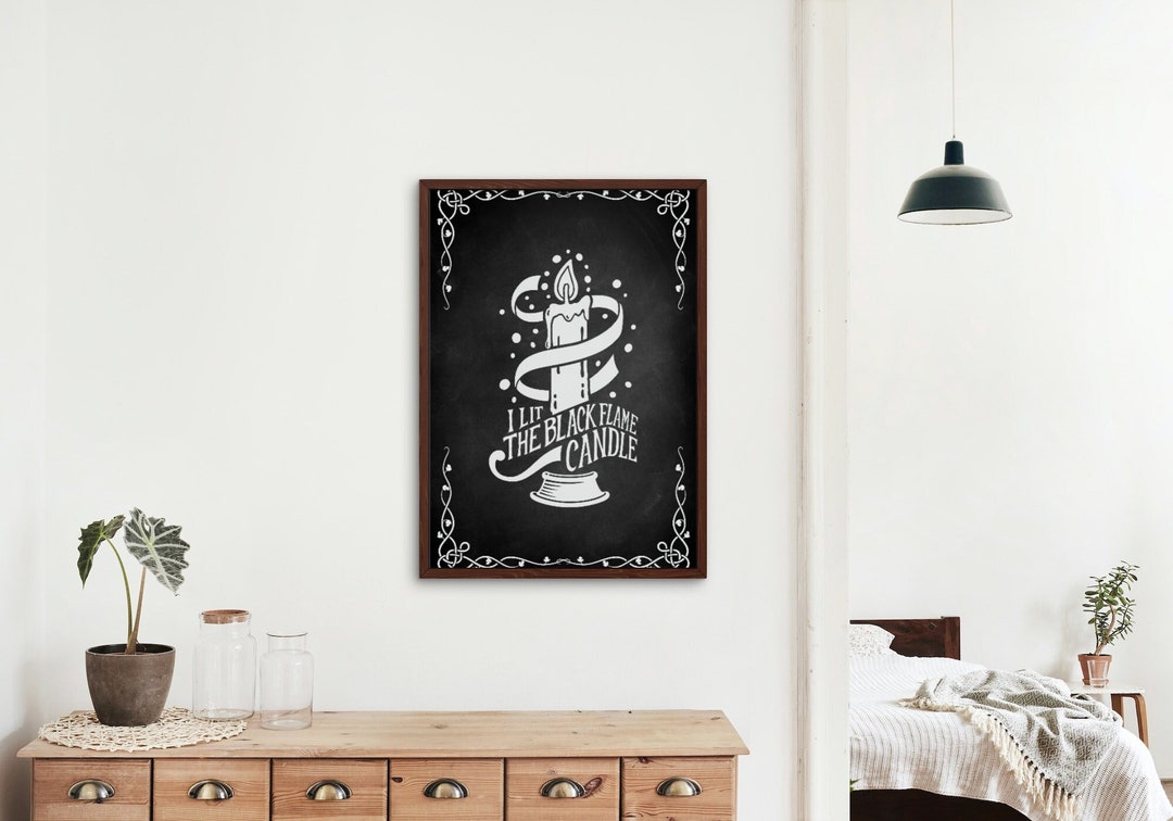 Black Flame Candle Printable Hocus Pocus Art Print Halloween Etsy Black Flame Candle Printable Hocus Pocus Art Print Halloween Etsy