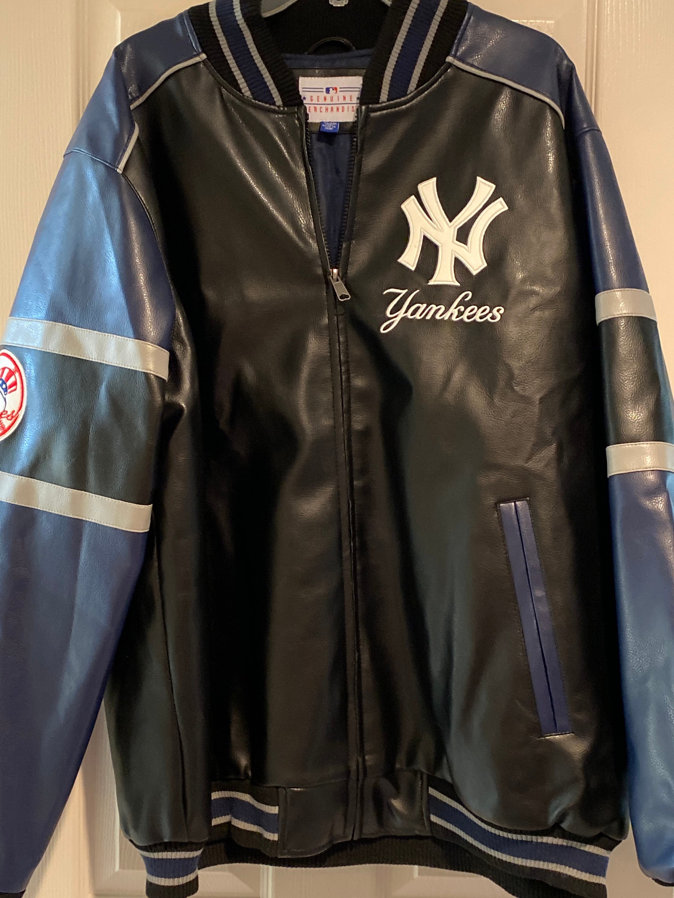 Yankees Leather Jacket - Etsy
