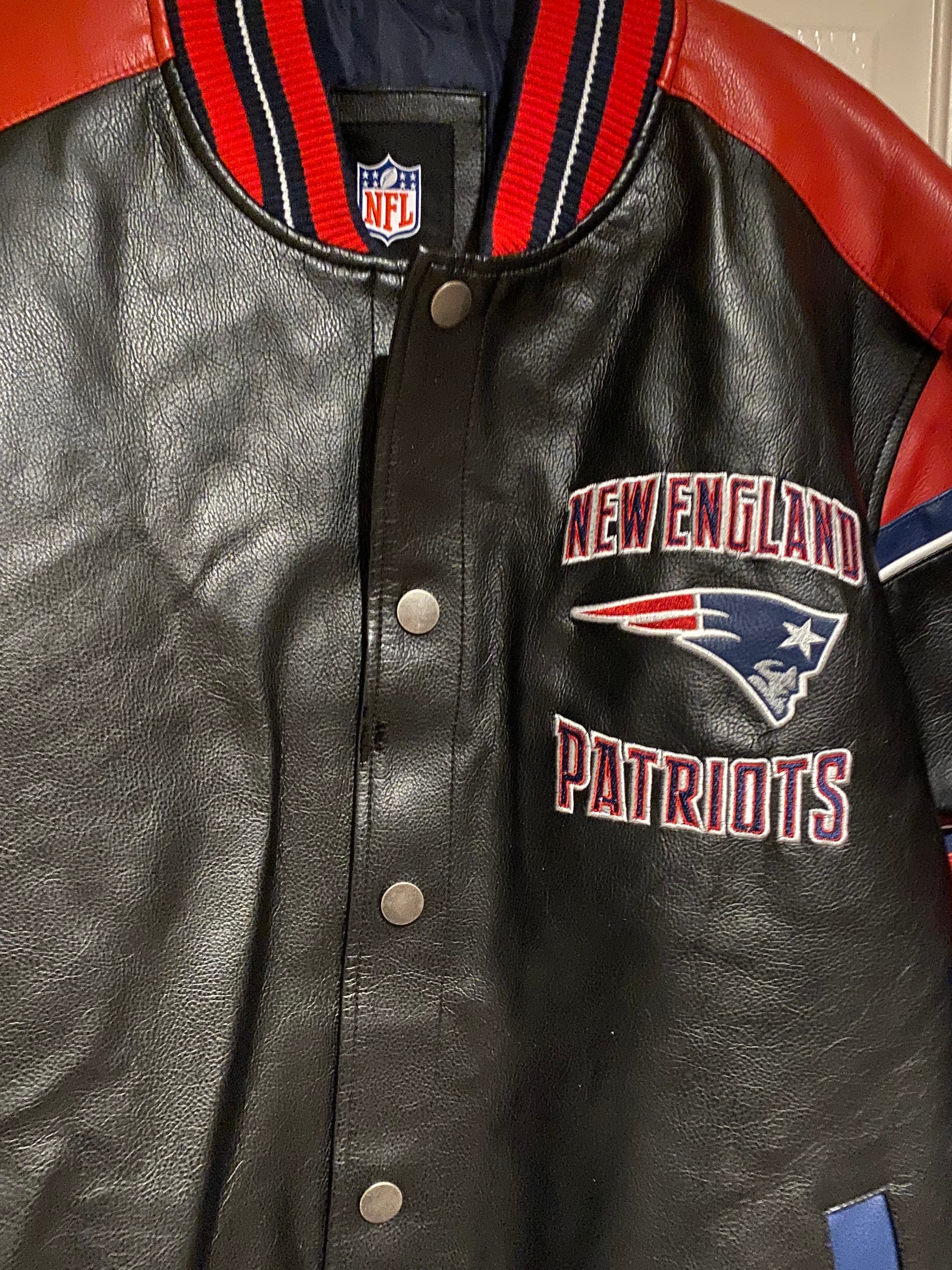 New England Patriots Official NFL Football Faux Leather Material