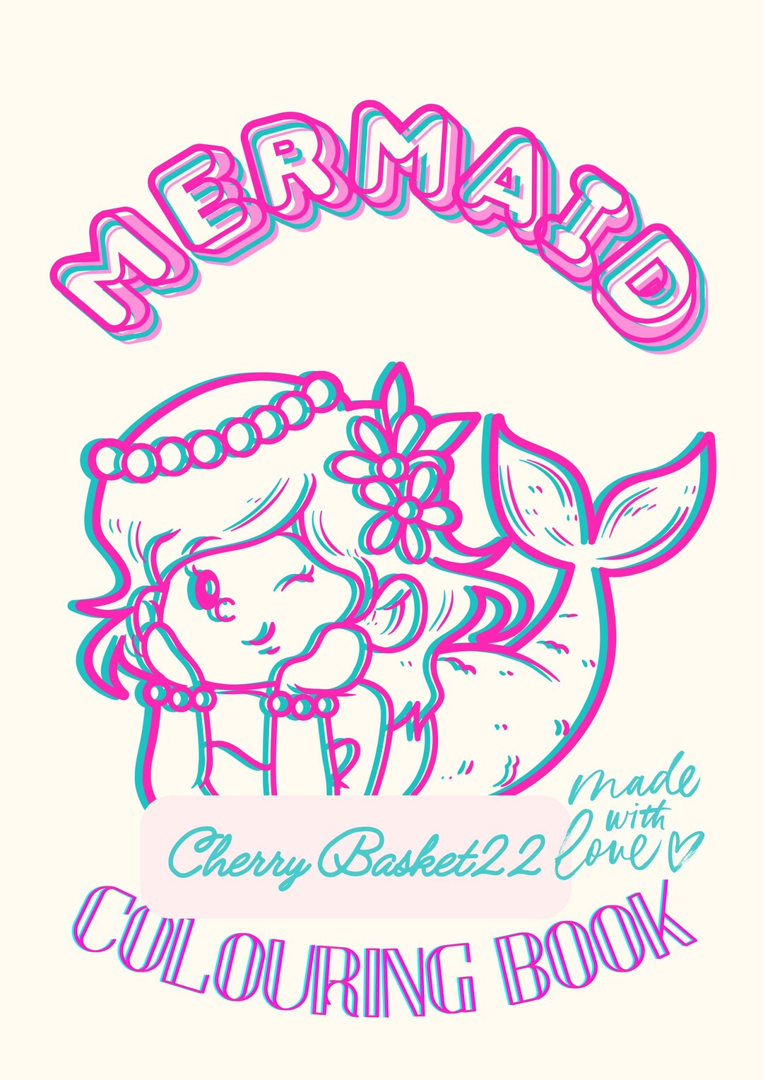 Mermaid Colouring Book for Kids 100 Pages - Etsy