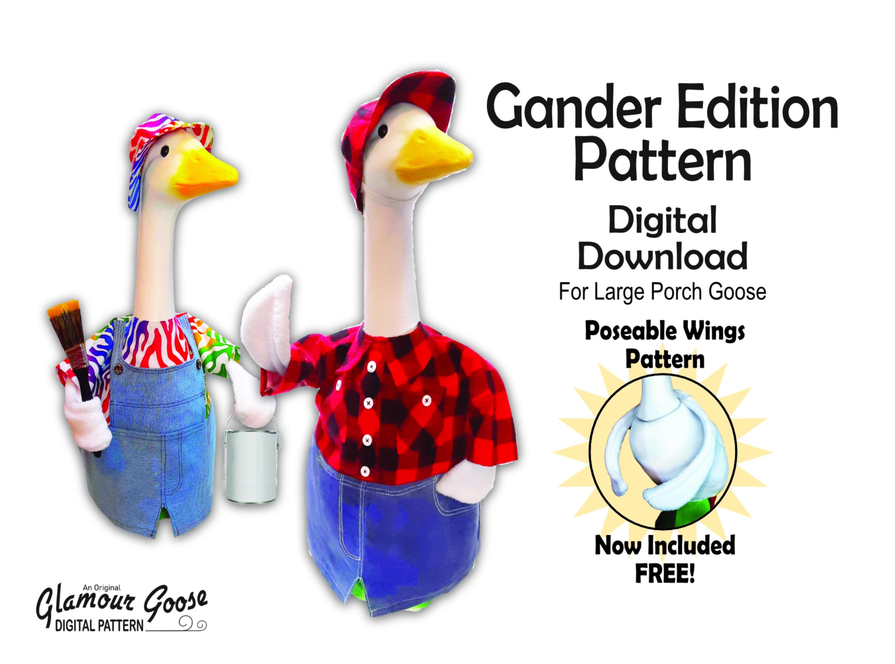 Digital Goose Outfits Pattern for GANDER CLOTHES and Poseable Wings ...
