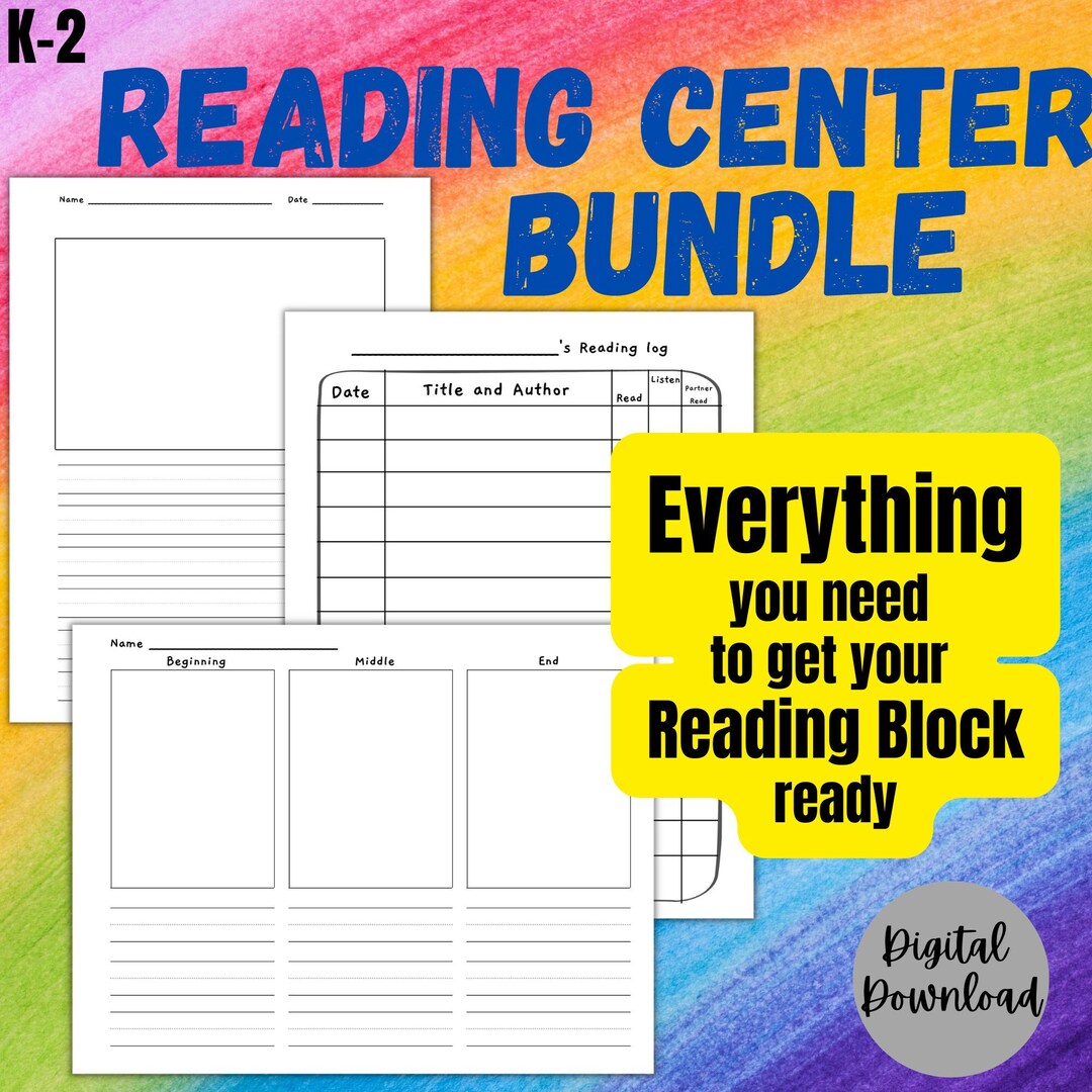 Printable Reading Logs Read and Respond Worksheet for Etsy