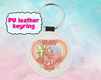 Self Love Era Asexual Organisms PU Leather Keyring