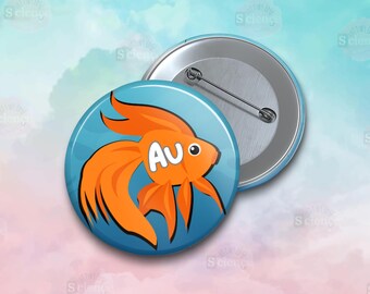 Gold Fish Au Badge