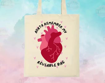 Aorta Heart Tote Bag