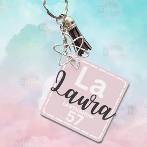 Elements Keyring - Science/Chemisty (personalised)