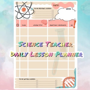 Science Teacher Daily Lesson Planner