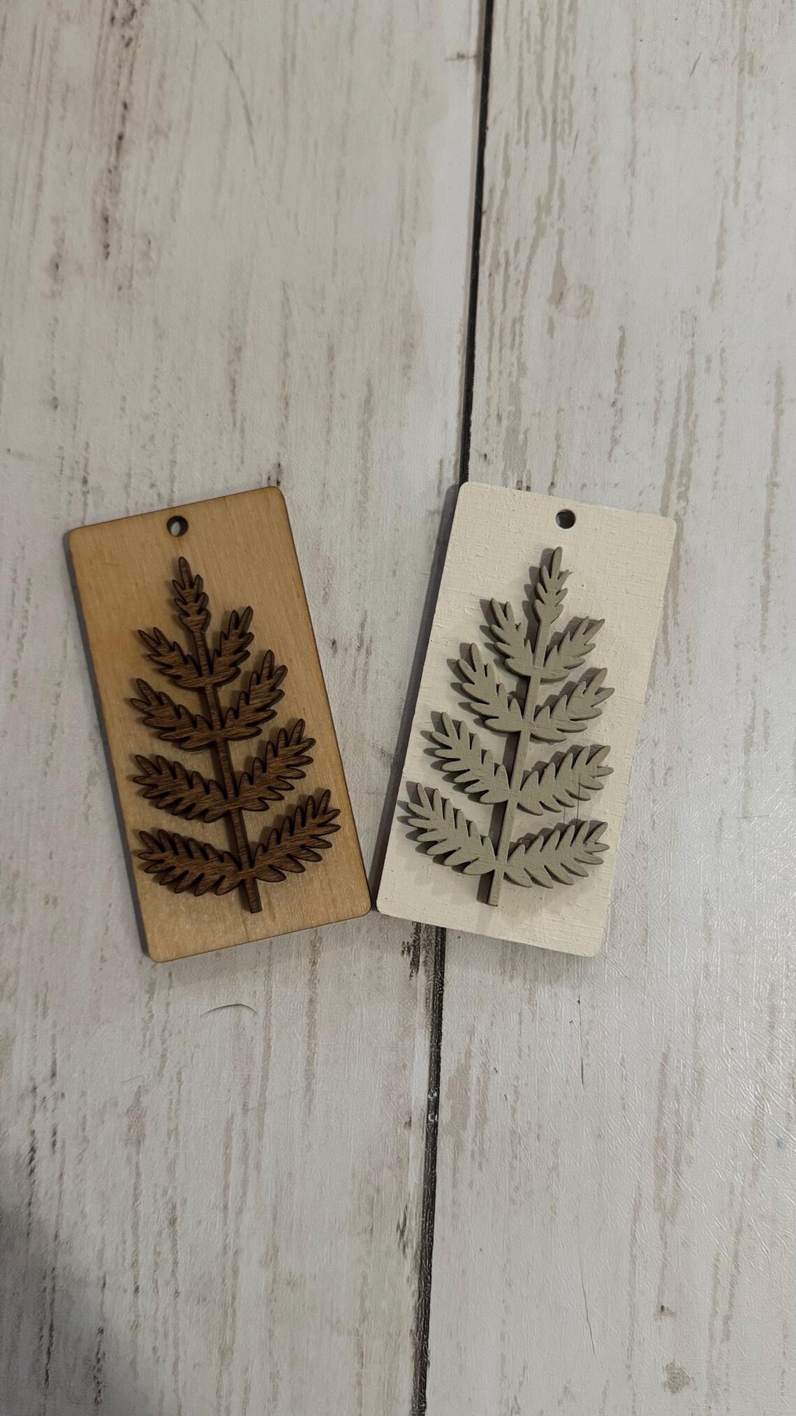 Rustic Wooden Christmas Tree Ornaments | Laser Cut Holiday Decor ...