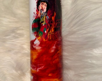 Vaso Freddy Krueger: Vaso de película de terror que brilla en la oscuridad