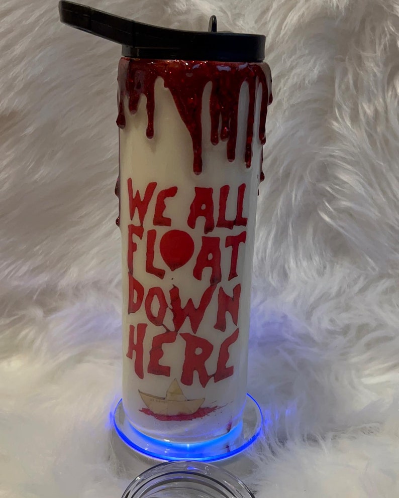 Glow in the Dark Penny Wise Tumbler Charges in UV Light and Etsy