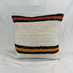 20 x 20 Hemp Pillow , Hemp Cushion , Hemp Pillow , Hemp Pillows , Turkish Pillow , Natural Hemp , Hemp Cushion Cover , Organic Pillow