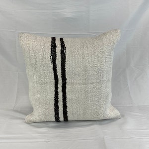 20 x 20 Hemp Pillow , Hemp Cushion , Hemp Pillow , Hemp Pillows , Turkish Pillow , Natural Hemp , Hemp Cushion Cover , Organic Pillow