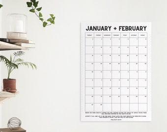 Januar + Februar 2023 Posterkalender