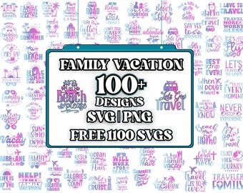 Family Vacation 2025 SVG Bundle, Travel Vacation Svg, Summer 2025 SVG, Beach Vacay Png, Family Vacation Png, Family Holiday, Family Trip SVG