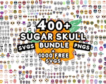 Sugar Skull svg bundle, Sugar Skull circut, Sugar Skull clipart, day of the dead svg, dia de los muertos svg, sugar skull png, cinco de mayo