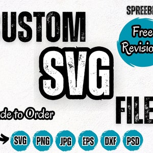 SVG personalizzato, PNG personalizzato, file SVG personalizzati per Cricut - Cricut, file di taglio silhouette, Converti in SVG, Immagine in vettore, Design digitale personalizzato