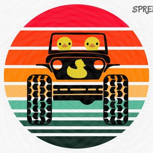 Off road duck svg, Off Road Mountain Retro Svg, 4x4 Mountain Svg, Retro Car Decal, Adventure Svg, Mudding Shirt Design, 4X4 Svg, Png, Eps