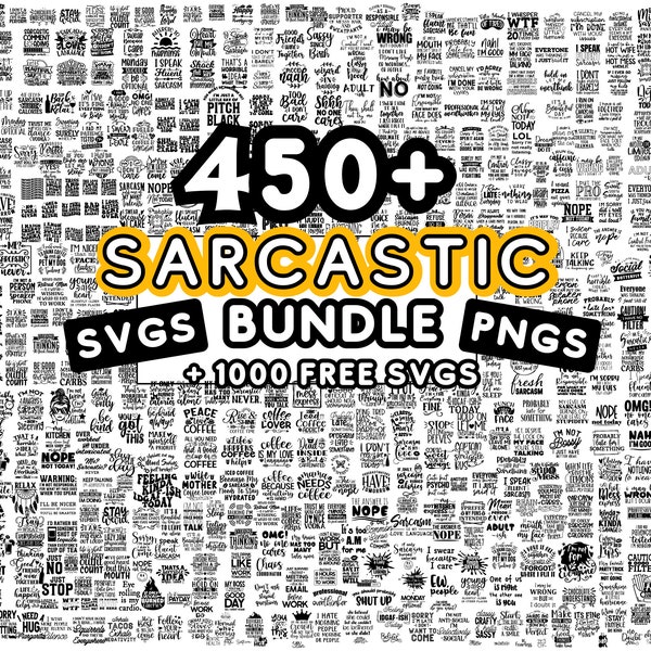 Sarcastic Svg Bundle, Sarcastic Svg Files, Sarcasm Svg, Funny Quotes Svg Bundle, Sarcastic Sayings Svg Bundle, Sarcastic Quotes Svg Cricut