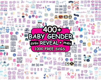 Paquete SVG de revelación de género, SVG rosa o azul, SVG de baby shower, SVG de pies de bebé, SVG de camiseta de maternidad, SVG de anuncio de bebé, SVG de familia a juego