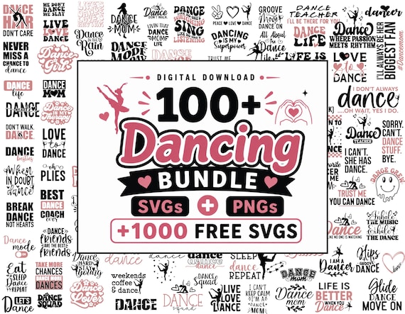 Dance SVG Bundle, Dance Quotes Svg, Dance Mom Svg, Dance Coach Svg, Dance Shirt Svg, Dance Lover SVG, Dance Coach Svg, Dance Life Svg Cricut
