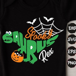 Alfabeto Spookysaurus svg, dinossauro svg, assustador saurus svg, família de dinossauros svg, Halloween Svg, arquivos Dinosaur Pumkin Svg, Funny T-Rex svg
