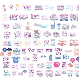 Paquete de revelación de género, svg rosa o azul, baby shower SVG, pies de bebé svg, camisa de maternidad svg, anuncio de bebé svg, familia a juego svg