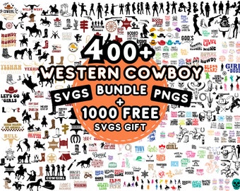 Western Cowboy Svg Bundle, Png, Western svg, Cowboy svg, Rodeo svg, Cowboy Hat Svg, Cowgirl svg, Cowboy boots svg, Western Country Music Svg